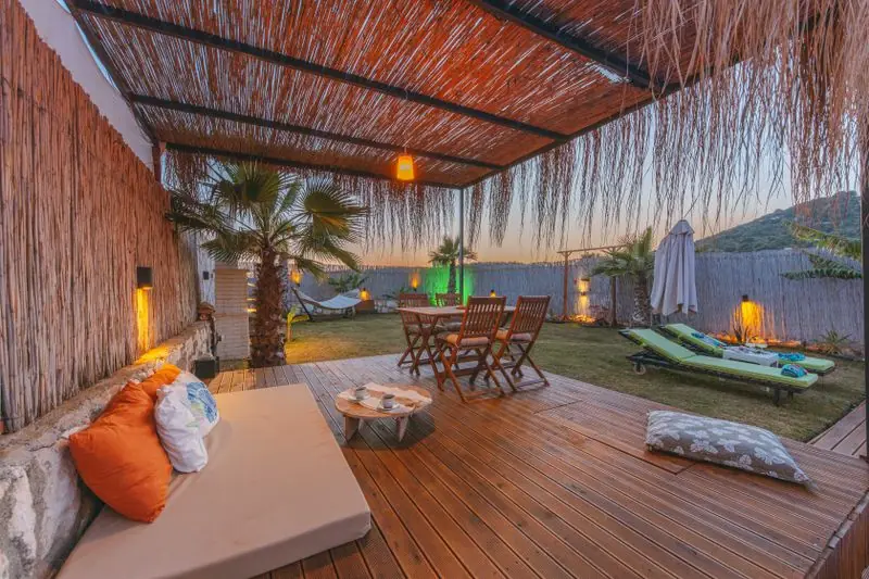 terrasse en bois exotique